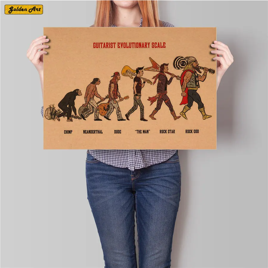 Vintage Kraft MUSIC ROCK Evolutionary history Poster Retro Wall Sticker Antique Living Room Paint Bar Cafe Decor 45.5x31.5cm
Vintage Kraft MUSIC ROCK Evolutionary history Poster Retro Wall Sticker Antique Living Room Paint Bar Cafe Decor 45.5x31.5cm