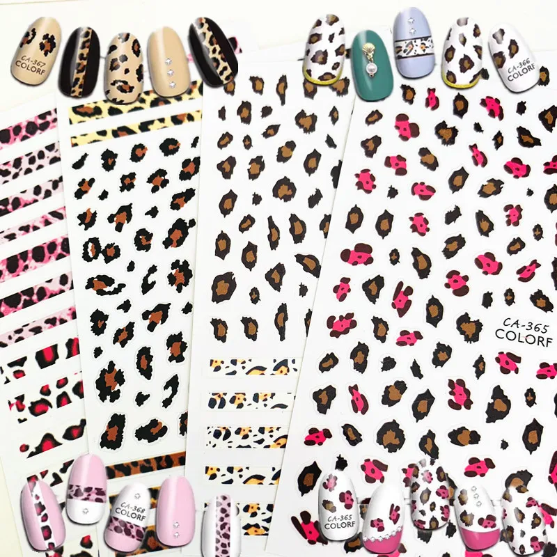 Newest CA-365-366-367-368 Leopard print 3d nail art sticker nail decal stamping export japan designs rhinestones decorations
Newest CA-365-366-367-368 Leopard print 3d nail art sticker nail decal stamping export japan designs rhinestones decorations