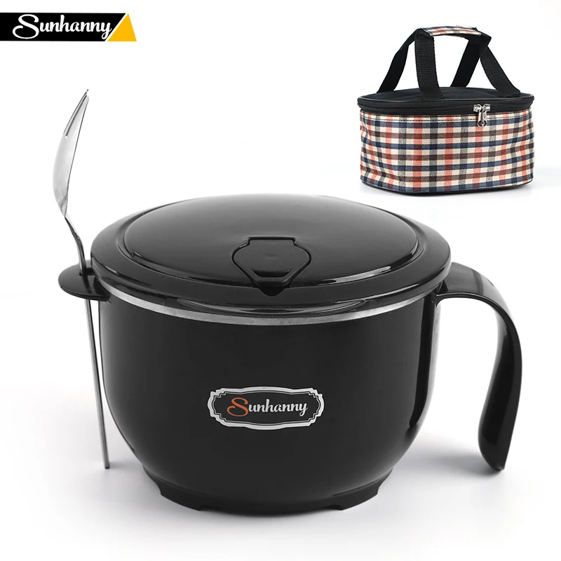 Sunhanny Lunch Box Portable Stainless Steel Bowl for Instant Noodles Rice Bowl with Lid,Household Food Container with Utensils
Sunhanny Lunch Box Portable Stainless Steel Bowl for Instant Noodles Rice Bowl with Lid,Household Food Container with Utensils