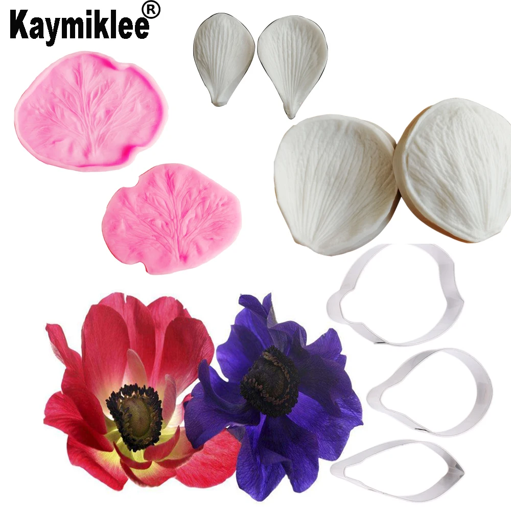 Anemone Petal Veiner &Cutter Silicone Mold Flower Fondant Gumpaste Candy Mould Cake Decorating Tools,Sugarcraft Mold CS227
Anemone Petal Veiner &Cutter Silicone Mold Flower Fondant Gumpaste Candy Mould Cake Decorating Tools,Sugarcraft Mold CS227