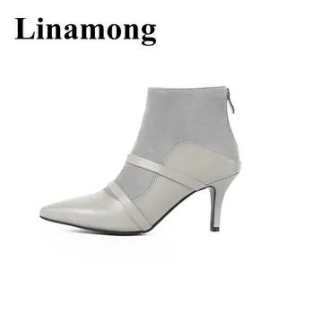 2018 Hottest Autumn And winter Sexy Pointed Toe And 8cm Heel Boot Rear Zipper Fashion Three Color High Heel Women Ankle Boots
2018 Hottest Autumn And winter Sexy Pointed Toe And 8cm Heel Boot Rear Zipper Fashion Three Color High Heel Women Ankle Boots