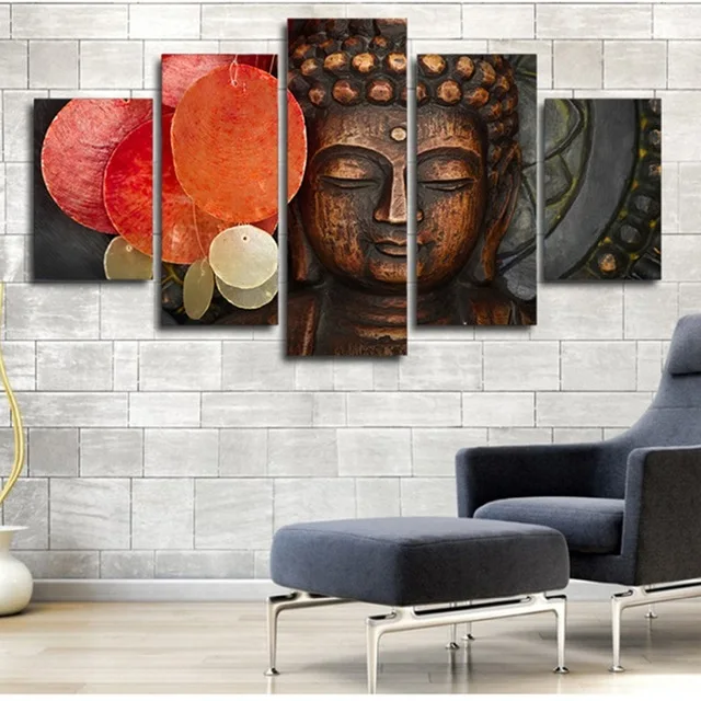 5-Piece-canvas-painting-Modern-Buddha-statue-painting-Has-framework-or-unframed-Wall-art-pictures-home.jpg_640x640