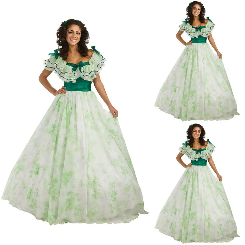 Historical!19 Century Vintage Costumes 1860S Victorian Gothic/Civil War Southern Belle Gown Dress Scarlett dress US 4-36 C-045
Historical!19 Century Vintage Costumes 1860S Victorian Gothic/Civil War Southern Belle Gown Dress Scarlett dress US 4-36 C-045