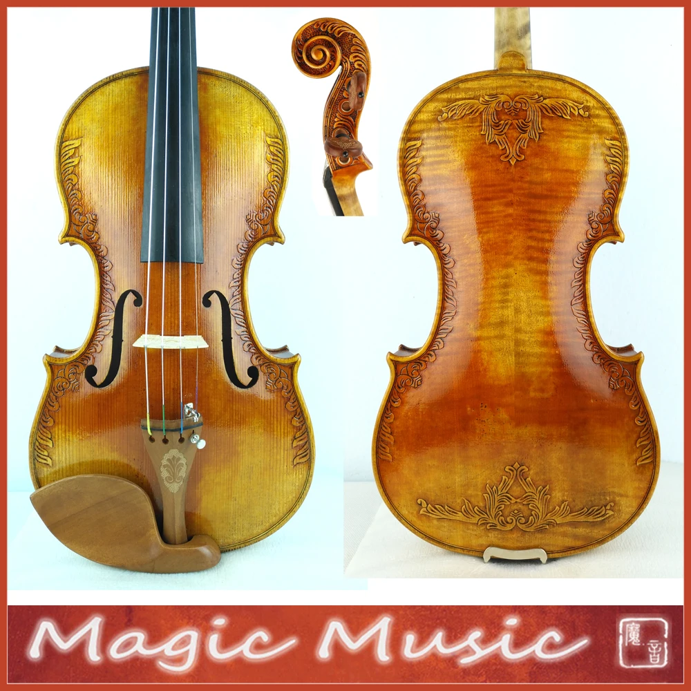 SELECTED Strad Royal "Fleur de Lys" Violin Size 4/4 #2168, Concerto Level, with Beautiful Handcrafts, Free Case Bow Rosin
SELECTED Strad Royal "Fleur de Lys" Violin Size 4/4 #2168, Concerto Level, with Beautiful Handcrafts, Free Case Bow Rosin