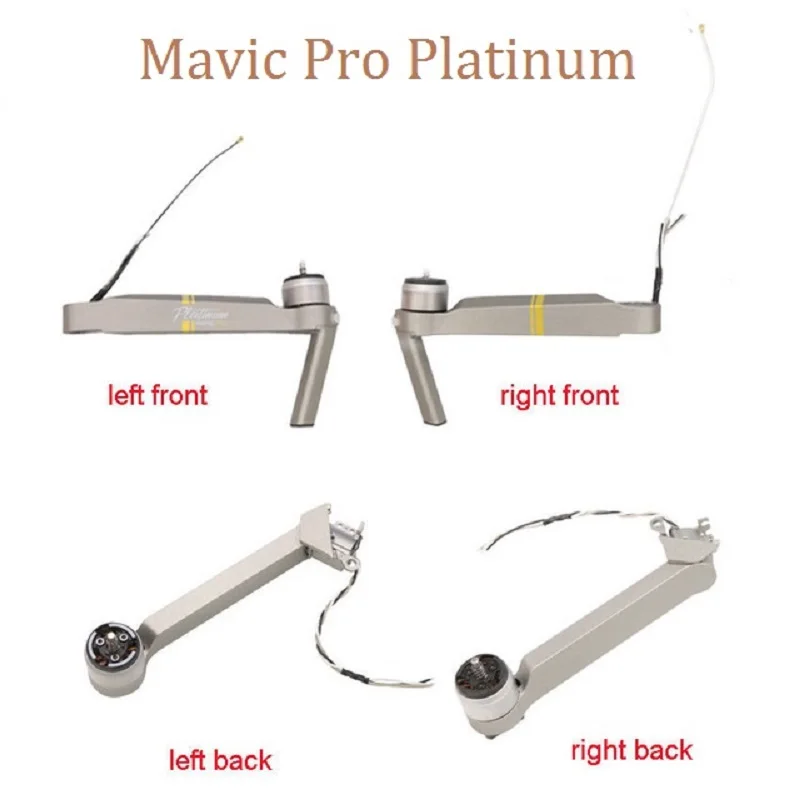 100% Original DJI Mavic Pro Platinum Front Left/ Front Right/Left Rear/Right Rear Motor Arm For Mavic Pro Platinum Repair Parts
100% Original DJI Mavic Pro Platinum Front Left/ Front Right/Left Rear/Right Rear Motor Arm For Mavic Pro Platinum Repair Parts