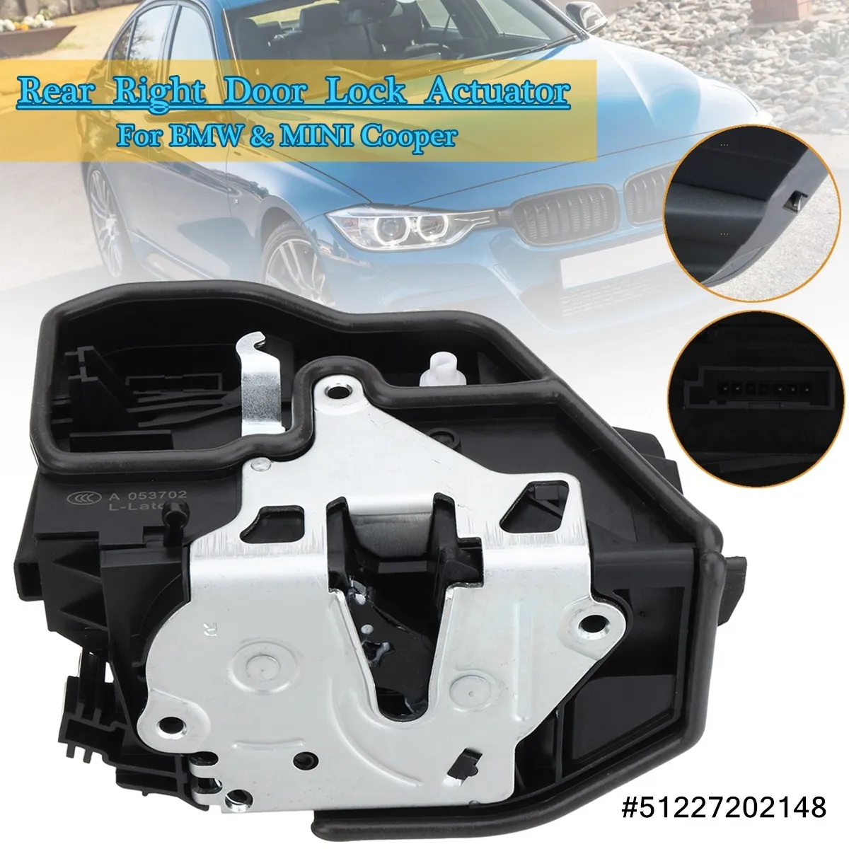 51227202148 Rear Right Power Electric Door Lock Actuator For BMW and MINI for Cooper
51227202148 Rear Right Power Electric Door Lock Actuator For BMW and MINI for Cooper