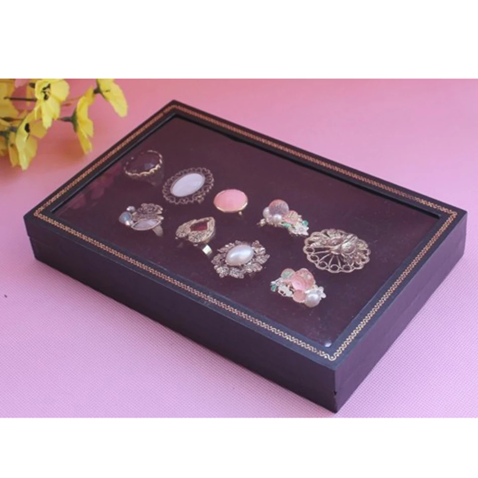 36 Slots Rings Display Showcase Jewelry Box Velvet Insert Foam Jewelry Storage Organizer Holder Show Case Black
36 Slots Rings Display Showcase Jewelry Box Velvet Insert Foam Jewelry Storage Organizer Holder Show Case Black