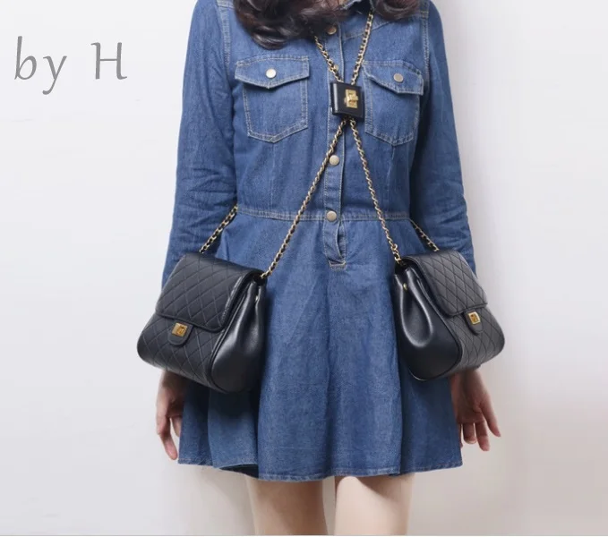 by H 100% Sheepskin high quality quilted bag metal chain double bag 2 pcs fashion designers womens shoulder bag backpack shape
by H 100% Sheepskin high quality quilted bag metal chain double bag 2 pcs fashion designers womens shoulder bag backpack shape
