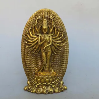 27cm # 2020 HOME lobby decoration Propitious QianShou Guanyin Maha Cundi Bodhisattva buddha FENG SHUI brass Sculpture art Statue
27cm # 2020 HOME lobby decoration Propitious QianShou Guanyin Maha Cundi Bodhisattva buddha FENG SHUI brass Sculpture art Statue