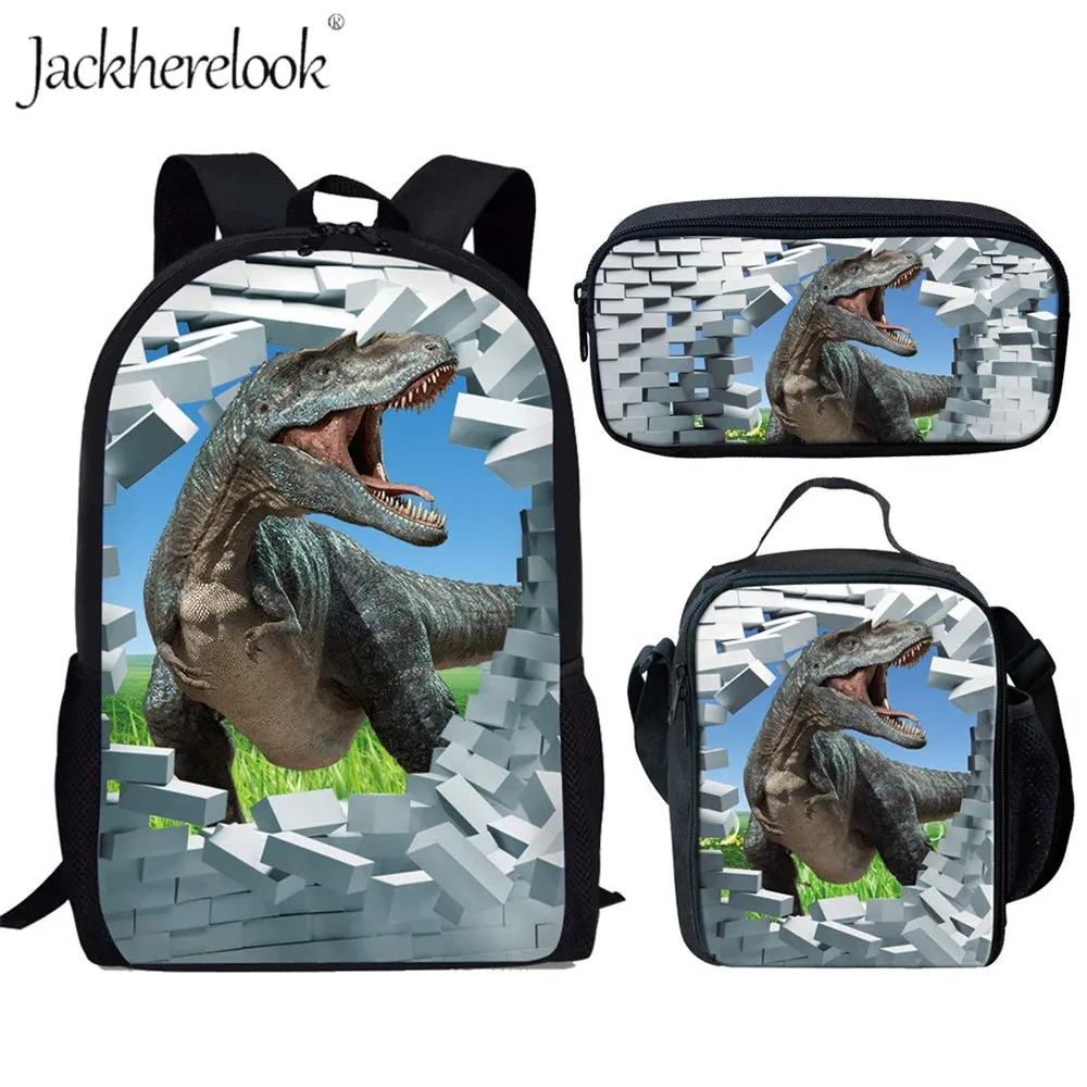 Jackherelook 3D Cool Dinosaur Animal Print Set School Bags for Teenager Boys Kids Backpack School Backpacks Schoolbag Mochilas
Jackherelook 3D Cool Dinosaur Animal Print Set School Bags for Teenager Boys Kids Backpack School Backpacks Schoolbag Mochilas
