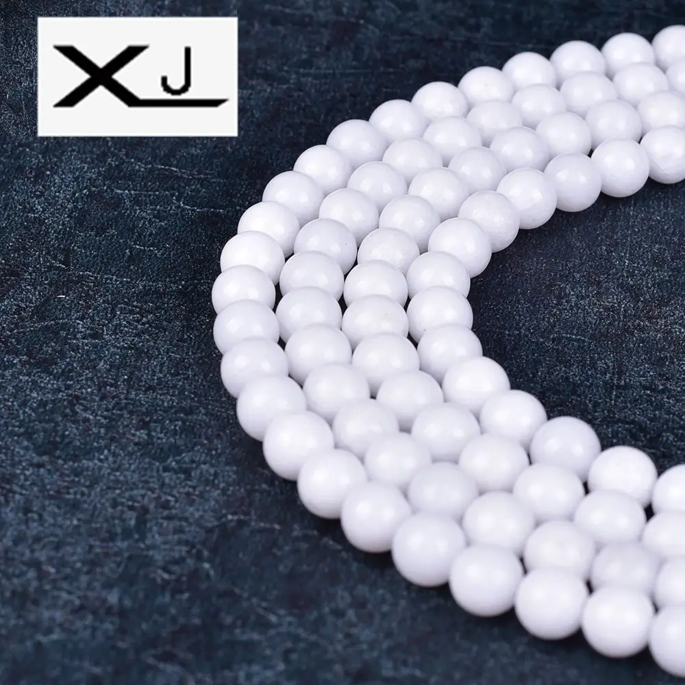 Stone Beads White porcelain Stone Round Loose Beads 4 6 8 10 12mm Pick Size Beads For Jewelry Making DIY Bracelet
Stone Beads White porcelain Stone Round Loose Beads 4 6 8 10 12mm Pick Size Beads For Jewelry Making DIY Bracelet