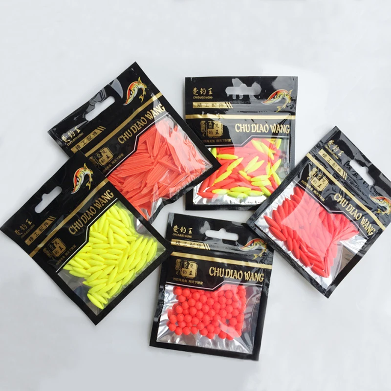 100pcs/Bag DIY Floating Tail Striking Beans Fishing Float Tail Accessory Triangle/Ball/Fan/Heart/Cylinder Shape Red/Yellow Color
100pcs/Bag DIY Floating Tail Striking Beans Fishing Float Tail Accessory Triangle/Ball/Fan/Heart/Cylinder Shape Red/Yellow Color