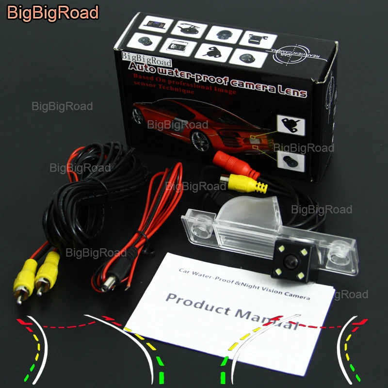 

BigBigRoad Car Intelligent Dynamic Track Rear View Camera Night Vision Backup Reversing Camera For Roewe 350 / MG GT
