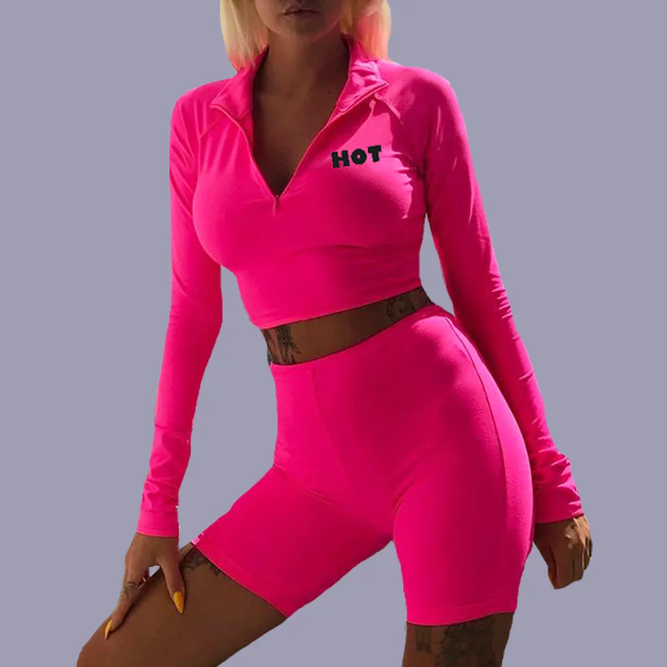 Neon Crop Top Fluorescent Green Top Ensemble Sport Femme 2 Piece Tight Set Outfits For Women Bodycon Two Piece High Wasted Pants
Neon Crop Top Fluorescent Green Top Ensemble Sport Femme 2 Piece Tight Set Outfits For Women Bodycon Two Piece High Wasted Pants