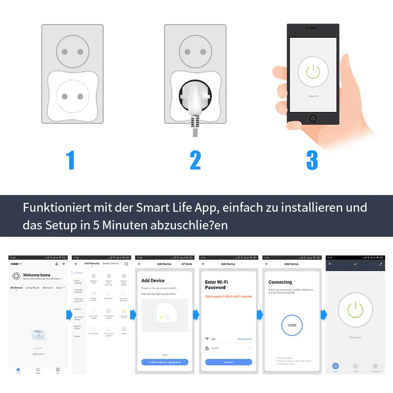 New Wifi Smart Adapter Socket EU Plug Smart Timing for Alexa for Google Assistant DOM668
New Wifi Smart Adapter Socket EU Plug Smart Timing for Alexa for Google Assistant DOM668