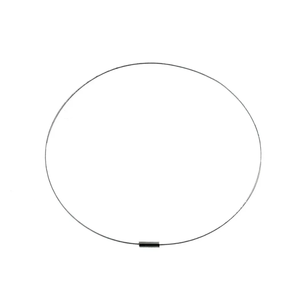 DoreenBeads Copper Wire Collar Neck Necklace Silver Tone With Magnetic Clasp 46.5cm(18 2/8")long,Wire Thickness: 1mm,5 PCs
DoreenBeads Copper Wire Collar Neck Necklace Silver Tone With Magnetic Clasp 46.5cm(18 2/8")long,Wire Thickness: 1mm,5 PCs
