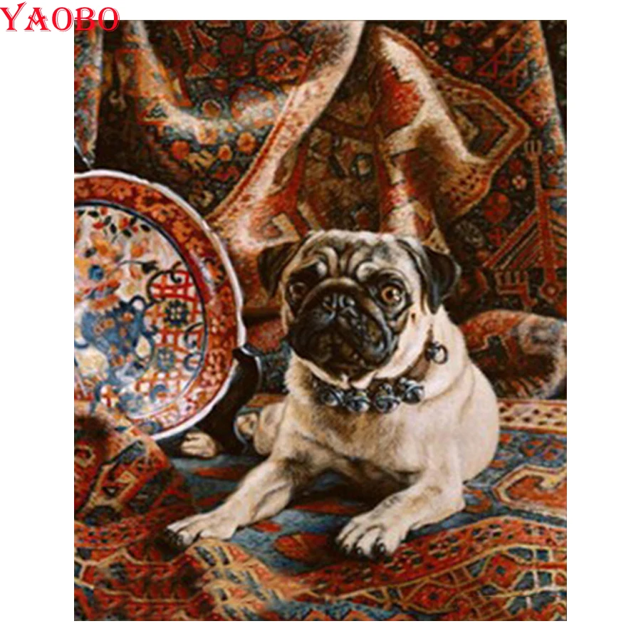 Mosaic decoration full drill square round 5d diy diamond painting Pug dog animal diamond embroidery cross stitch wall sticker
Mosaic decoration full drill square round 5d diy diamond painting Pug dog animal diamond embroidery cross stitch wall sticker