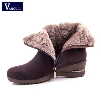 Vangull New Winter Sheep Suede Women's Shoes 2018 Wool Fur Plush Winter Boots High Quality Genuine Leather Footwear Ankle Boots
Vangull New Winter Sheep Suede Women's Shoes 2018 Wool Fur Plush Winter Boots High Quality Genuine Leather Footwear Ankle Boots