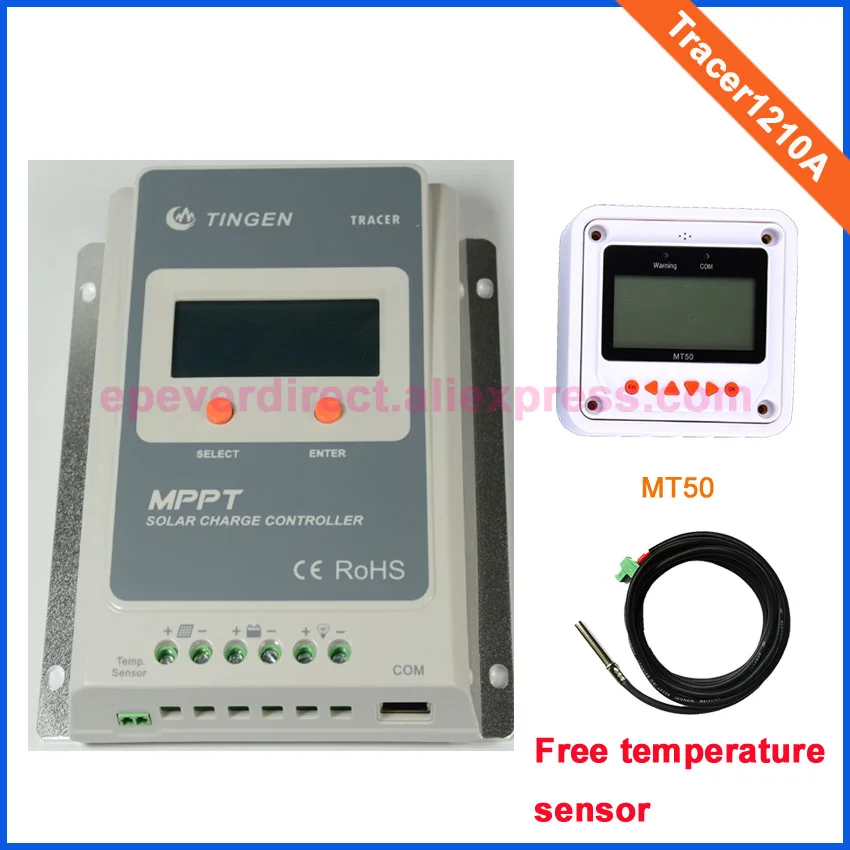 Tracer1210A 10A 10amps EPEVER Solar controller MT50 Meter and free temp sensor 12V 130W 24V 260W panels system with TE logo
Tracer1210A 10A 10amps EPEVER Solar controller MT50 Meter and free temp sensor 12V 130W 24V 260W panels system with TE logo