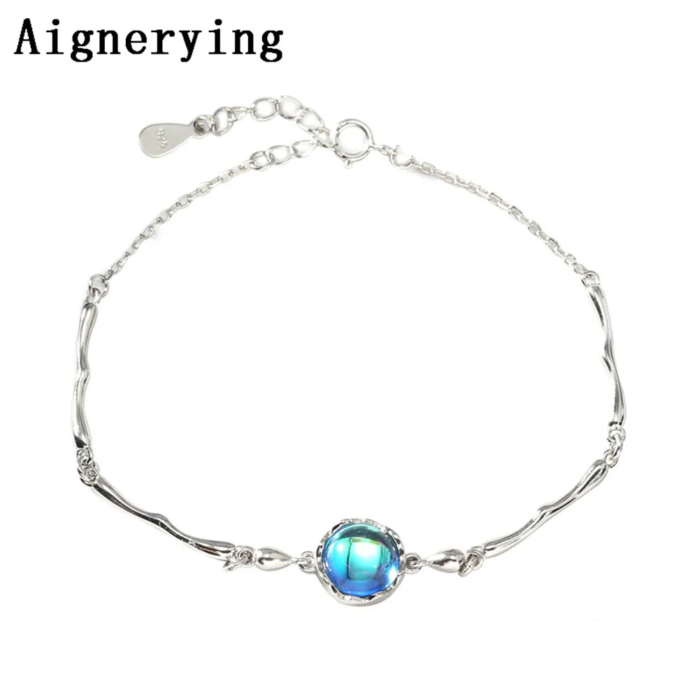 Original Design Aurora Moonstone Forest Cushion Ladies' Bracelets 925 Silver Scale light Bracelet Female Simple jewelry
Original Design Aurora Moonstone Forest Cushion Ladies' Bracelets 925 Silver Scale light Bracelet Female Simple jewelry