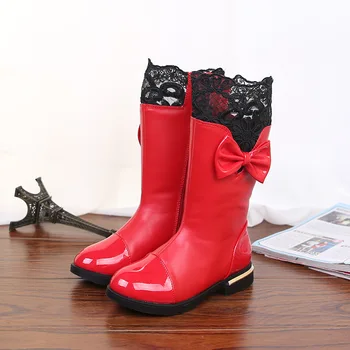 Fashion Bow Princess Girls Boots Chaussure Fille Lace kids Winter Boots Children Leather Boots Girls Shoes TX166
Fashion Bow Princess Girls Boots Chaussure Fille Lace kids Winter Boots Children Leather Boots Girls Shoes TX166