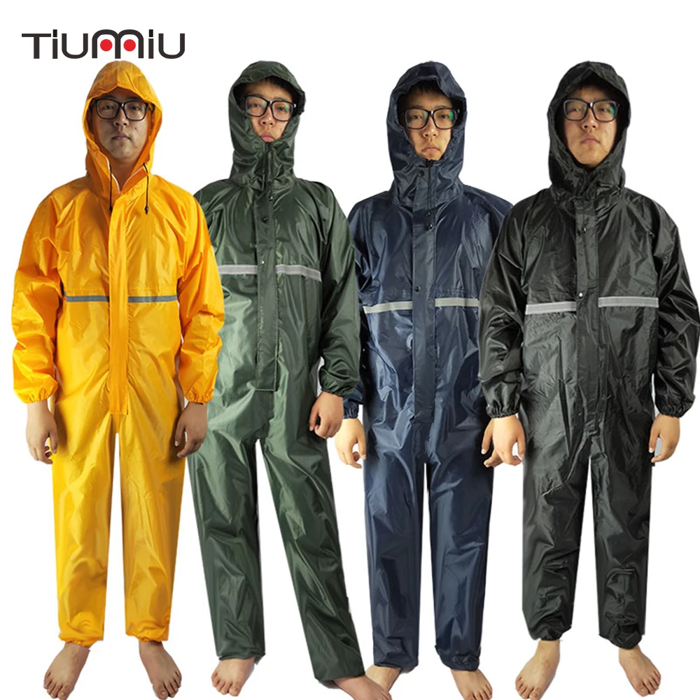Mens Hoodie waterproof Boilersuit jumpsuit long sleeves work Coveralls Overall