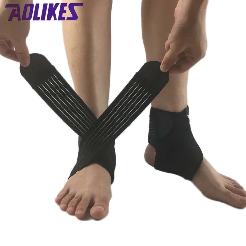 1Pcs Fitness Ankle Support Brace With Elastic Bandage Strap Compression For Men Women Sport Injury Sprain Foot Protector | Спорт и
