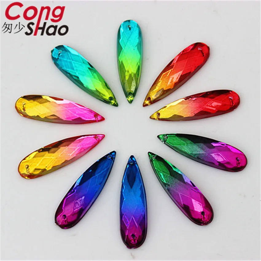 Cong Shao 100pcs 8*28mm Drop Dual color stones and crystals Acrylic rhinestone trim flatback sewing 2 Hole costume Button CS119
Cong Shao 100pcs 8*28mm Drop Dual color stones and crystals Acrylic rhinestone trim flatback sewing 2 Hole costume Button CS119