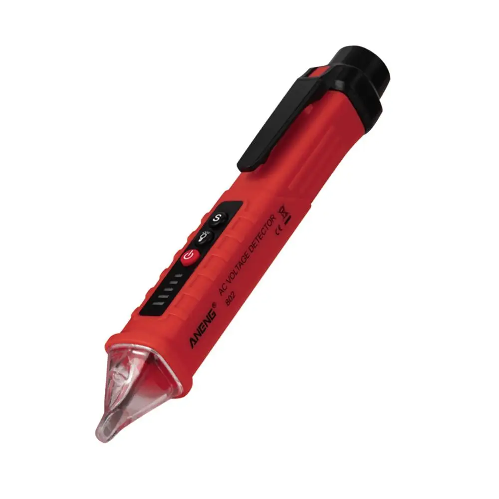 VD802 Non-contact AC Voltage Detector Tester Meter 12V-1000v Pen Style Electric Indicator LED Outlet AC Induction Voltage Dectet
VD802 Non-contact AC Voltage Detector Tester Meter 12V-1000v Pen Style Electric Indicator LED Outlet AC Induction Voltage Dectet