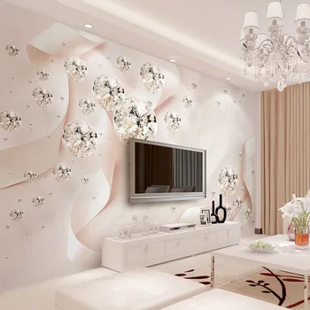 3D Stereoscopic Jewelry Pink Ribbon Crystal Ball Mural Wallpaper Living Room TV Sofa Background Wall Covering Home Decor Fresco
3D Stereoscopic Jewelry Pink Ribbon Crystal Ball Mural Wallpaper Living Room TV Sofa Background Wall Covering Home Decor Fresco