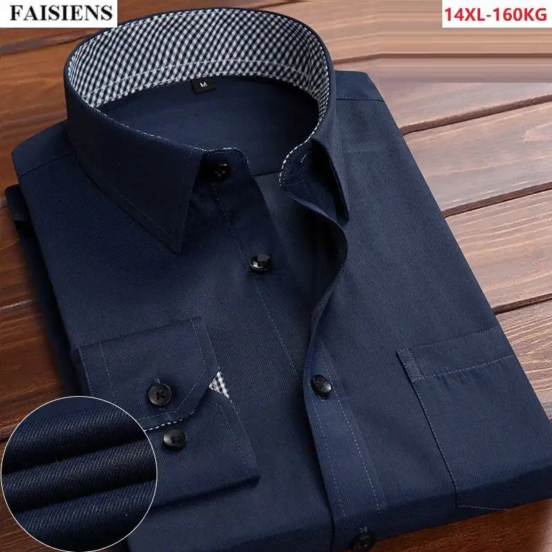 FAISIENS Formal Men Shirt Long Sleeve Classic Larger Size 9XL 10XL 12XL Loose Wedding Big 14XL Comfortable Office Dress Blouse
FAISIENS Formal Men Shirt Long Sleeve Classic Larger Size 9XL 10XL 12XL Loose Wedding Big 14XL Comfortable Office Dress Blouse