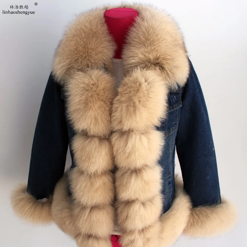 Linhaoshengyue NEW HOT Real rabbit fur lining coat for women fox fur collar winter warm coat
Linhaoshengyue NEW HOT Real rabbit fur lining coat for women fox fur collar winter warm coat