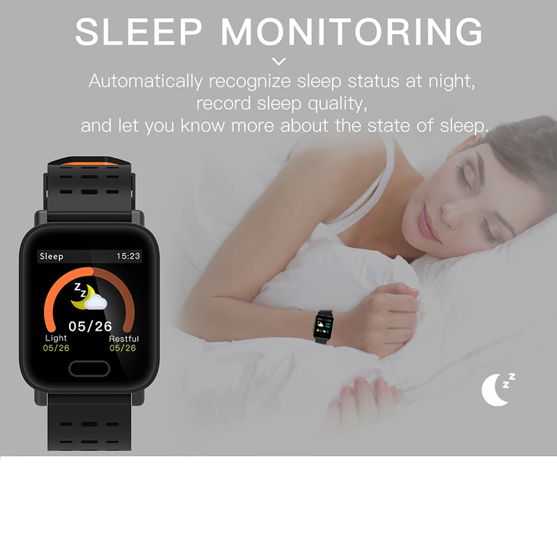Smart Wristbands A6 Blood Pressure Smart Bracelet Heart Rate Monitor Sport Fitness Tracker IP67 Waterproof Smart Wristband Watch
Smart Wristbands A6 Blood Pressure Smart Bracelet Heart Rate Monitor Sport Fitness Tracker IP67 Waterproof Smart Wristband Watch