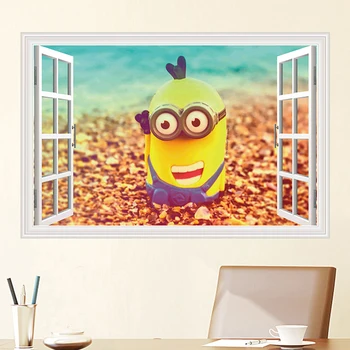 DESPICABLE ME MINIONS 3D Window View Decal WALL STICKER Decor Decal Art Mural removeable Free Shipping B225
DESPICABLE ME MINIONS 3D Window View Decal WALL STICKER Decor Decal Art Mural removeable Free Shipping B225