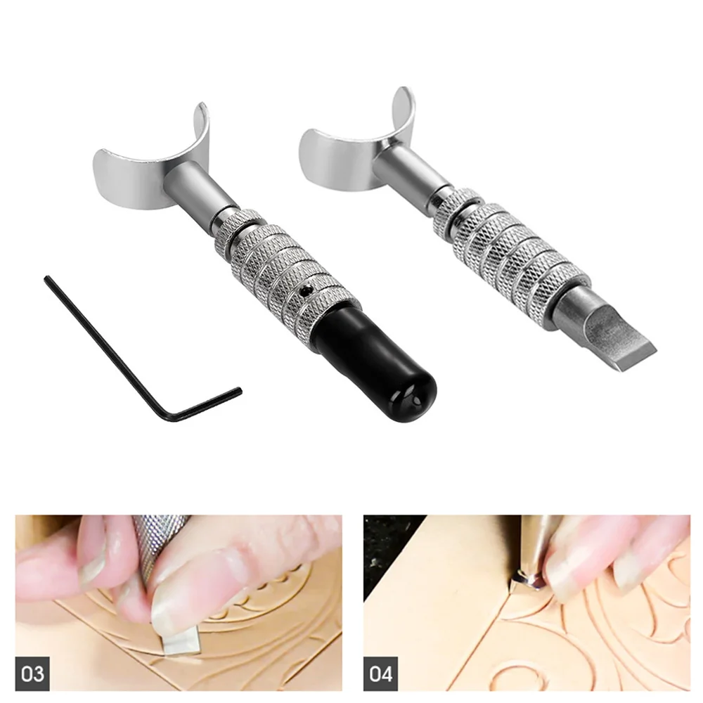Adjustable Stainless Steel DIY Manual Rotary Tools Leather Carving Swivel Knife Blade Tools Leathercraft DIY Crafts
Adjustable Stainless Steel DIY Manual Rotary Tools Leather Carving Swivel Knife Blade Tools Leathercraft DIY Crafts