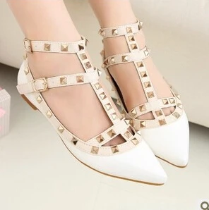 Fashion Nice Spring Women Sandals Pointed Toe Rivet Female Flat Shoes Brand Design Summer Ladies Shoes Sandalias femininasWSH258
Fashion Nice Spring Women Sandals Pointed Toe Rivet Female Flat Shoes Brand Design Summer Ladies Shoes Sandalias femininasWSH258