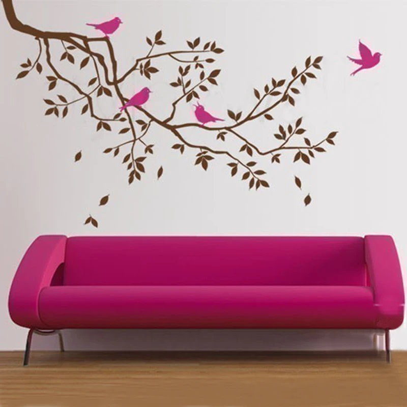 Modern Tree Branch Birds Wall Art Decals Removable Wall Stickers Sofa Decoration Wallpaper for Window Kitchen House Decor
Modern Tree Branch Birds Wall Art Decals Removable Wall Stickers Sofa Decoration Wallpaper for Window Kitchen House Decor