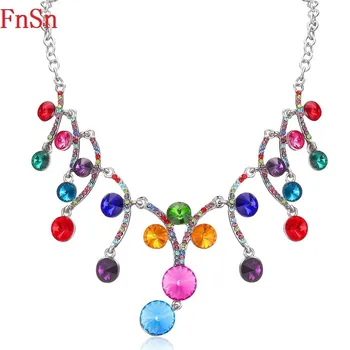 FnSn New Hot Choker Crystal Plant Necklace Trendy Silver Zinc Alloy Link Chain Pendant Collier Fashion Jewelry Women Gift N163
FnSn New Hot Choker Crystal Plant Necklace Trendy Silver Zinc Alloy Link Chain Pendant Collier Fashion Jewelry Women Gift N163