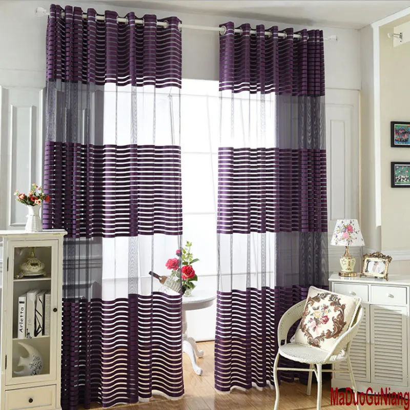 Jacquard knitted Curtain Punching Screens Wild Striped knitted Curtain for Living Room Single Panel Sheer Voile Curtains
Jacquard knitted Curtain Punching Screens Wild Striped knitted Curtain for Living Room Single Panel Sheer Voile Curtains