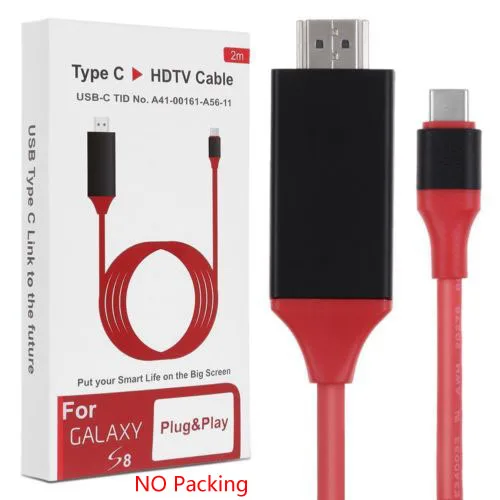 4K Type C to HDMI TV Projector HDTV Video Adapter Cable for Samsung Galaxy S10+ S10e S8 S9 Note10+ LG G5 Huawei P20 P30 Phone
4K Type C to HDMI TV Projector HDTV Video Adapter Cable for Samsung Galaxy S10+ S10e S8 S9 Note10+ LG G5 Huawei P20 P30 Phone