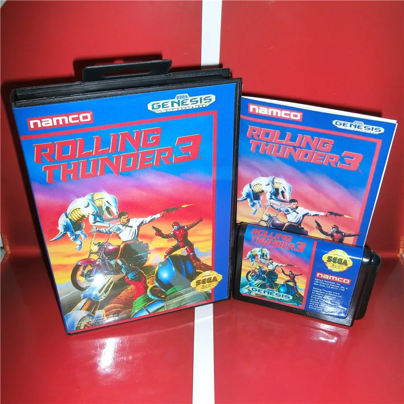 Rolling Thunoer 3 US Cover with Box and Manual For Sega Megadrive Genesis Video Game Console 16 bit MD card
Rolling Thunoer 3 US Cover with Box and Manual For Sega Megadrive Genesis Video Game Console 16 bit MD card