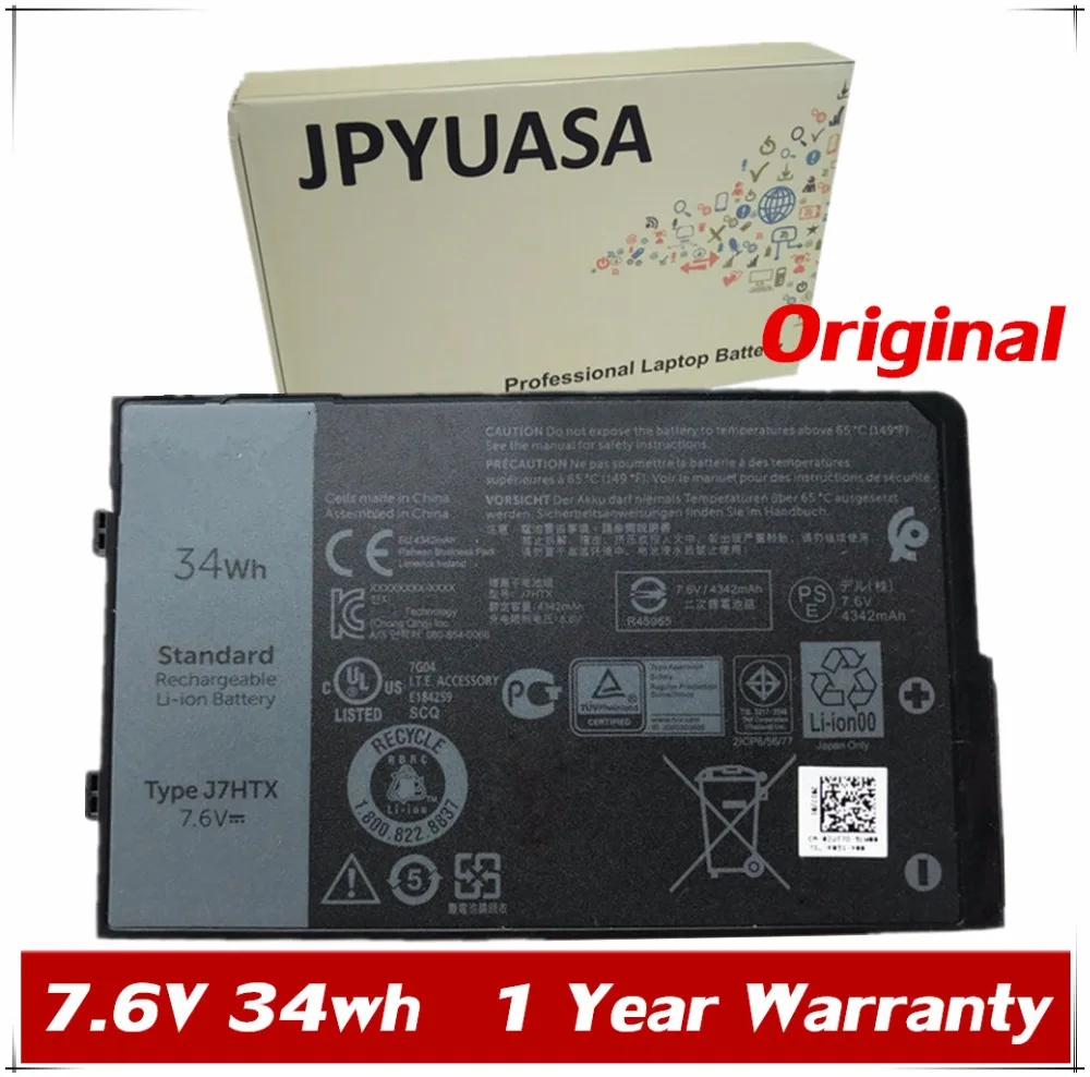 7XINbox 7.6V 4342mAh 34Wh Original J7HTX Laptop Battery For Dell J7HTX Laptop Tablet
7XINbox 7.6V 4342mAh 34Wh Original J7HTX Laptop Battery For Dell J7HTX Laptop Tablet