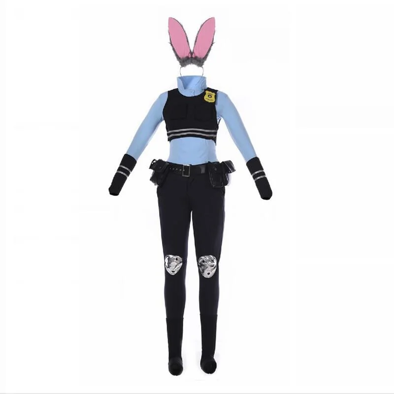 Anime Zootopia Cartoon Clothing Judy Rabbit Judy Policewoman Uniform Suit Outfit Cloths Halloween Adult Female Cosplay Costume
Anime Zootopia Cartoon Clothing Judy Rabbit Judy Policewoman Uniform Suit Outfit Cloths Halloween Adult Female Cosplay Costume