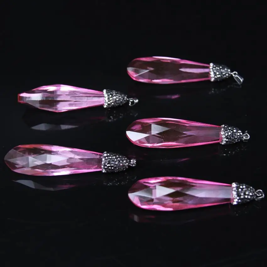 5pcs/lot,Pink Glass Paved Rhinestone Drops Pendants,glass faceted slice point Pendant charms Necklace Jewelry Making
5pcs/lot,Pink Glass Paved Rhinestone Drops Pendants,glass faceted slice point Pendant charms Necklace Jewelry Making