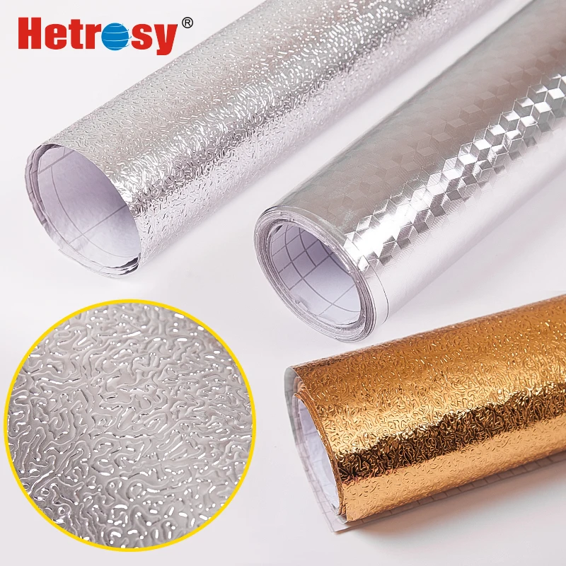 Hetrosy Aluminum Foil Kitchen Wall Sticker Decorative Films Sticker Self Adhesive Waterproof Oil Proof Wall Paper Fast Express
Hetrosy Aluminum Foil Kitchen Wall Sticker Decorative Films Sticker Self Adhesive Waterproof Oil Proof Wall Paper Fast Express