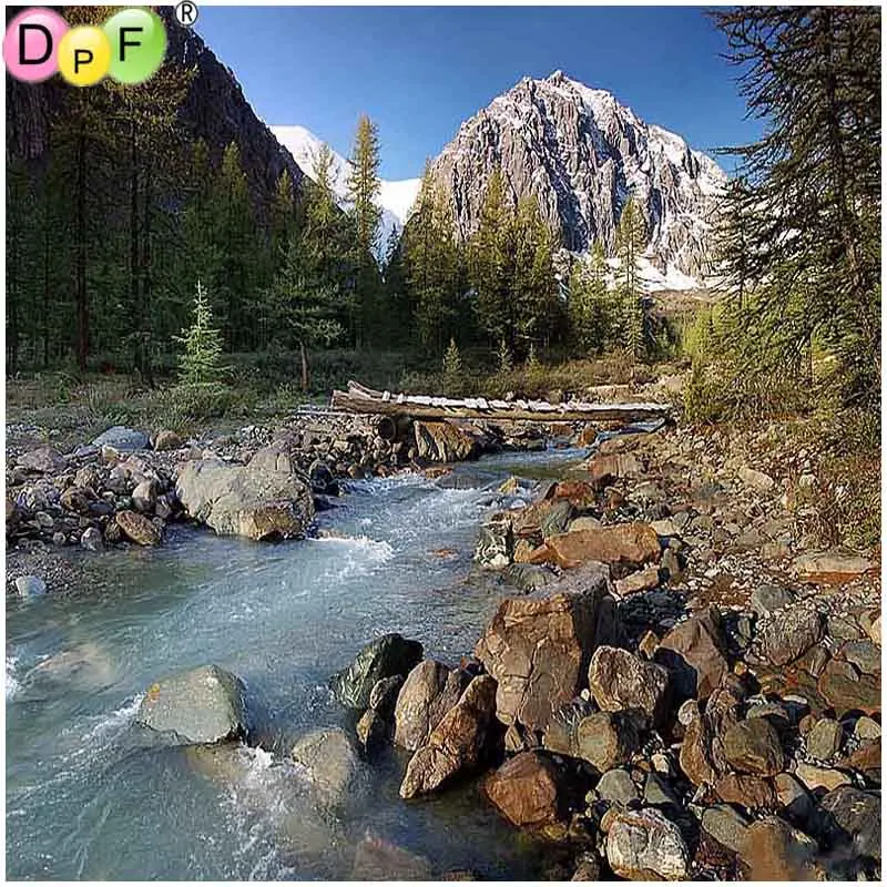 DPF diamond embroidery Snowy mountain stream diamond painting cross stitch crafts diamond mosaic square needlework home decor
DPF diamond embroidery Snowy mountain stream diamond painting cross stitch crafts diamond mosaic square needlework home decor