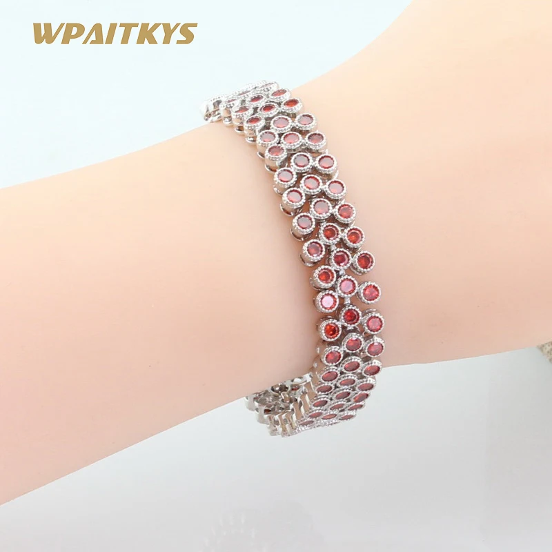 Silver Color 18cm Link Chain Bracelet For Women Red Cubic Zirconia Jewelry Free Gift Box WPAITKYS
Silver Color 18cm Link Chain Bracelet For Women Red Cubic Zirconia Jewelry Free Gift Box WPAITKYS
