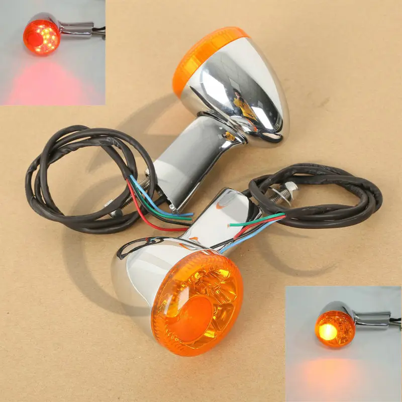 Motorcycle Motorbike Amber Rear LED Turn Signal Lights For Harley XL883 XL1200 Sportster 92-16
Motorcycle Motorbike Amber Rear LED Turn Signal Lights For Harley XL883 XL1200 Sportster 92-16