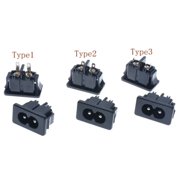10Pcs/lot Black Male Plug IEC320 C8 Power Socket Connector AC 250V 2.5A 2Pin,copper
10Pcs/lot Black Male Plug IEC320 C8 Power Socket Connector AC 250V 2.5A 2Pin,copper