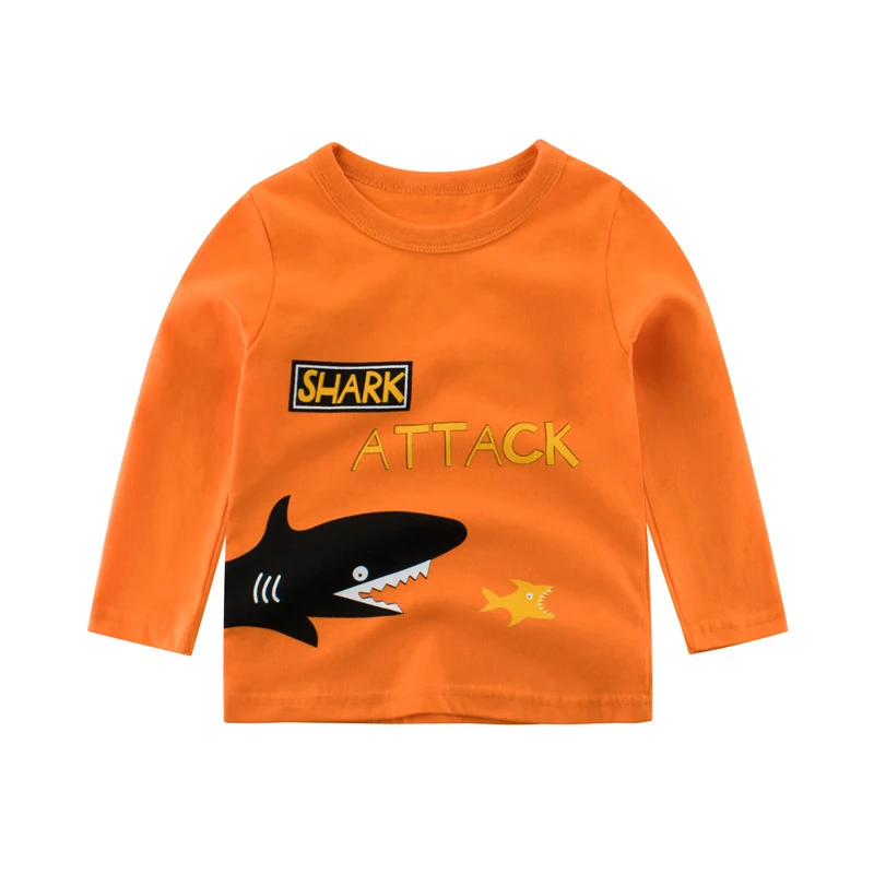 Autumn Kids T shirt Shark Girls Tops Letter Print Children T-shirt Boys Cotton T Shirts For Boy Long Sleeve Baby Girl Clothes
Autumn Kids T shirt Shark Girls Tops Letter Print Children T-shirt Boys Cotton T Shirts For Boy Long Sleeve Baby Girl Clothes